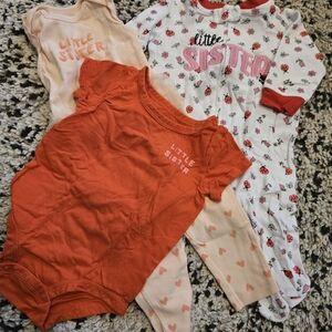 Little Sister Baby Girl Clothing Bundle